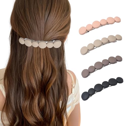 4 Stück Französische Haarspangen Damen,Halb-Zopf Spiralhaarklammern für Damen,Automatische Haarclips für Dünnes Haar,Praktisches Hair Clip Set für Frauen und Mädchen,Ideal für Alltagsfrisuren(4 Farbe) 4 Stück Französische Haarspangen Damen,Halb-Zopf Spiralhaarklammern für Damen,Automatische Haarclips für Dünnes Haar,Praktisches Hair Clip Set für Frauen und Mädchen,Ideal für Alltagsfrisuren(4 Farbe) von BFUZXY