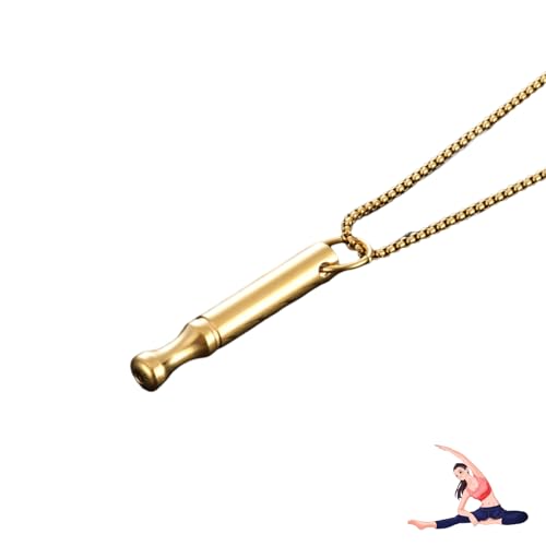 Atemkette Rauchentwöhnung Hilfsmittel,V2 Halskette Rauchfrei Original,Anti Rauchen Aufhören Tipps,Raucherentwöhnungspfeife,Halskette Herren,Rauchentwöhnung Kette mit Widerstand,Nichtraucher Meditation von BFUZXY