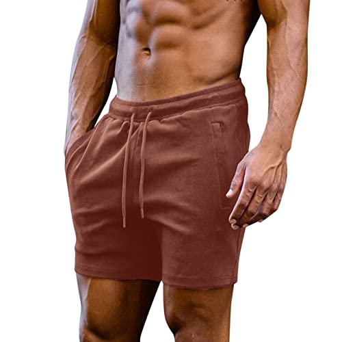 Sommerhose Herren Leicht Stretch Herren Casual Hosen Solide Trend Jugend Sommer Herren Jogginghose Fitness Laufhose Strand Shorts Herren-Cargo-Shorts von BFYSFBAIG