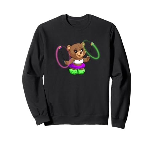 Rave Bear Poi Balls Flow EDM Fun Maskottchen Girl Sweatshirt von BGD