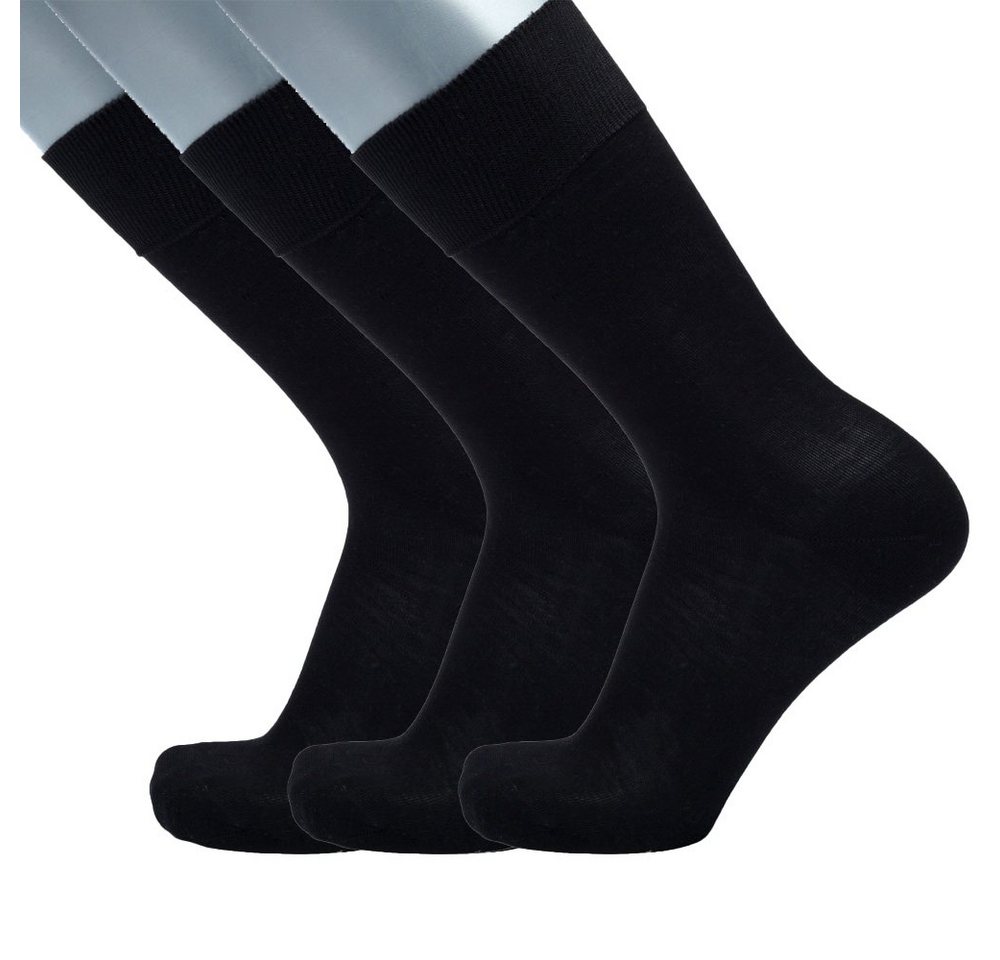 BGENTS Businesssocken Basic - 3er Pack (3er Packung, 3er Packung) aus reiner merzerisierter Baumwolle von BGENTS