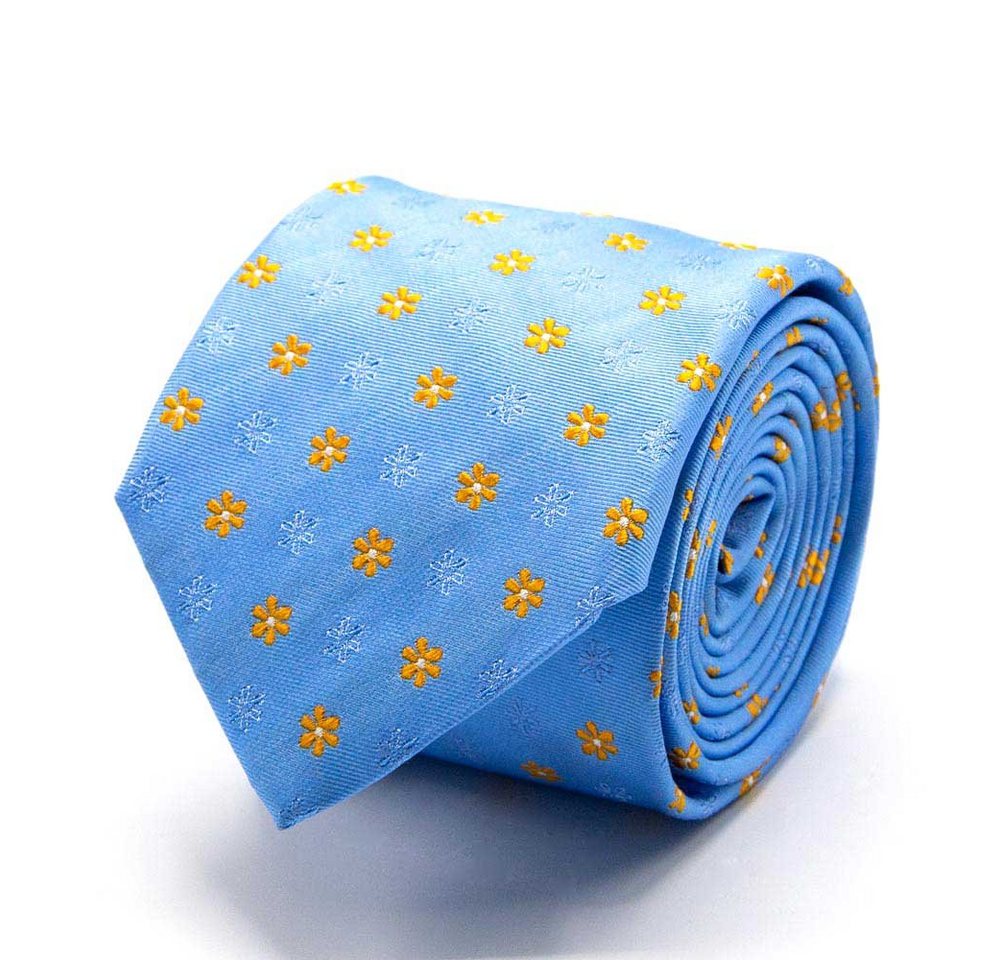 BGENTS Krawatte Seiden-Jacquard Krawatte mit Blüten-Muster Breit (8 cm) von BGENTS