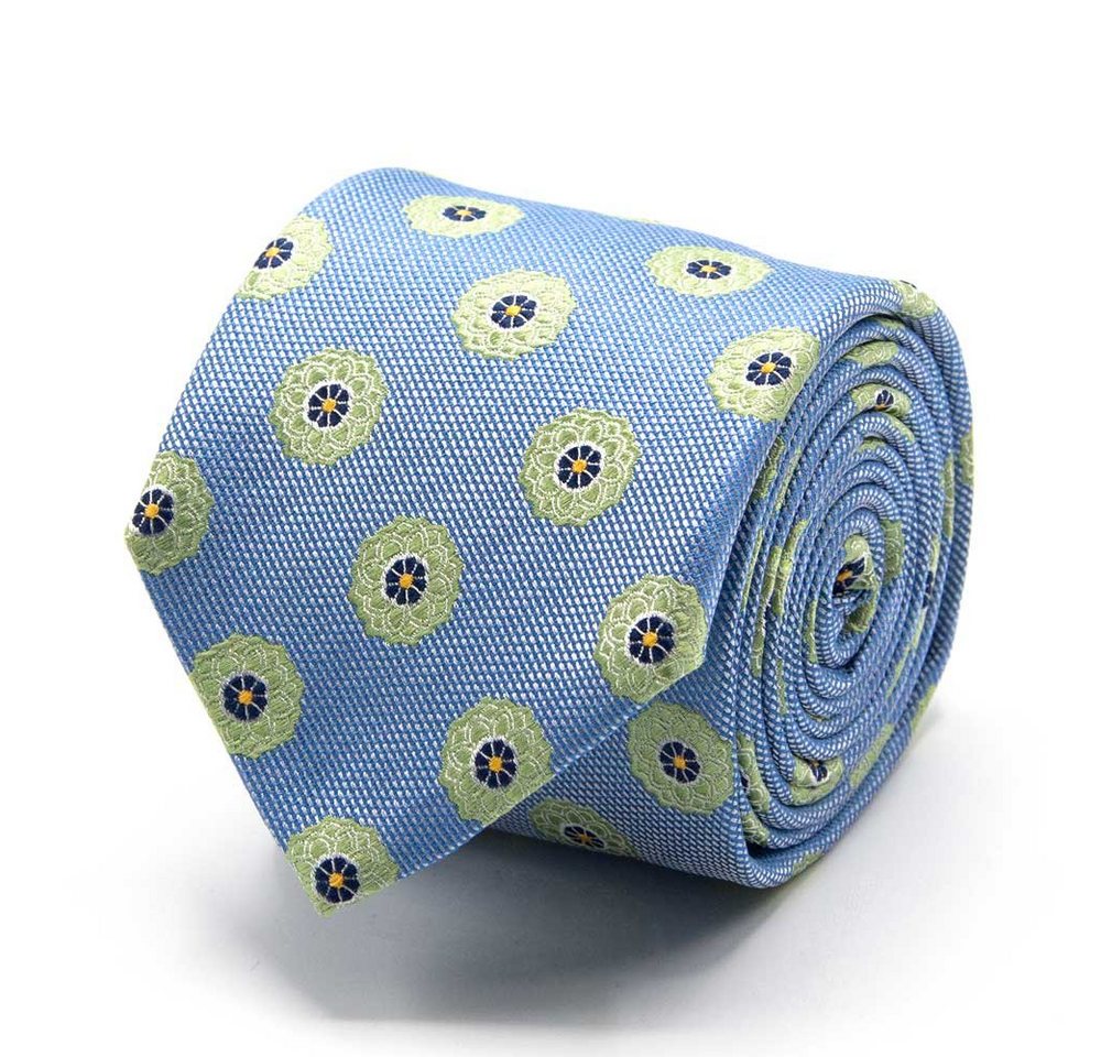 BGENTS Krawatte Seiden-Jacquard Krawatte mit Blüten-Muster Breit (8 cm) von BGENTS