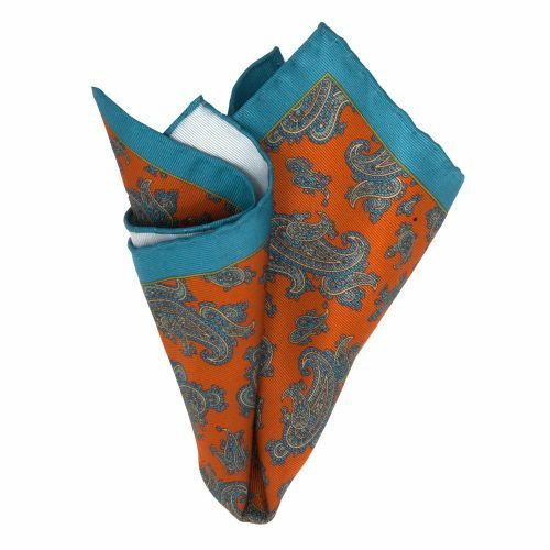 BGENTS Mogador-Einstecktuch mit Paisley orange von BGENTS