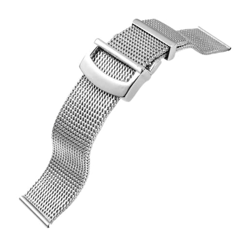 BGFFDSZ 20 mm 22 mm Armband Metallgeflecht Uhrenarmband Milanese Edelstahl Uhrenarmband Kompatibel mit IWC PORTOFINO PORTUGIESER Armbandzubehör(20mm) von BGFFDSZ