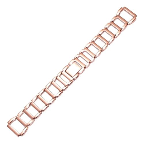BGFFDSZ Edelstahl-Armband kompatibel mit CK K3G231/6 K2G231 K2Y2Y1/6 Uhrenarmband, modisches Damen-Armband, Zubehör, 16 mm Bandanstoß(Rose gold) von BGFFDSZ