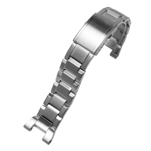 BGFFDSZ Hochwertiges wasserdichtes Edelstahlarmband for Herren, 26 mm, kompatibel mit Casio GST-B100 S130 W300GL 400G W330 GST-W120L S120 W130L S100 von BGFFDSZ