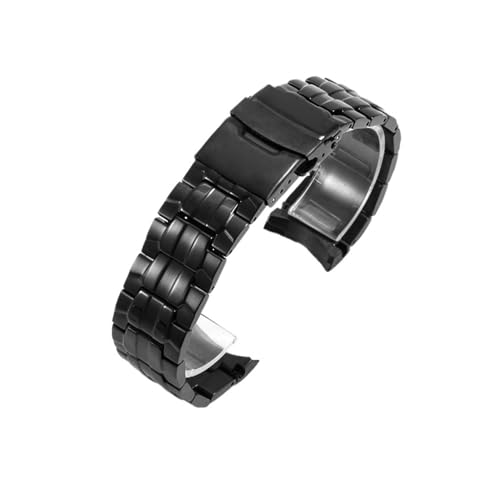 BGFFDSZ Kompatibel mit Casio Red Bull Limited Edition EF-550D Stahlband 5147 Präzisionsstahl-Uhrenarmband Metallarmband Zubehör Männlich 22 m(Black) von BGFFDSZ