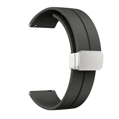 BGFFDSZ Kompatibel mit Casio Swordfish MDV-106 MDV106 MDV-107 MTPVD01 Water Ghost Silikon-Uhrenarmband 5374 Armband 22 mm Gummi-Sportarmband(Gray-silver) von BGFFDSZ