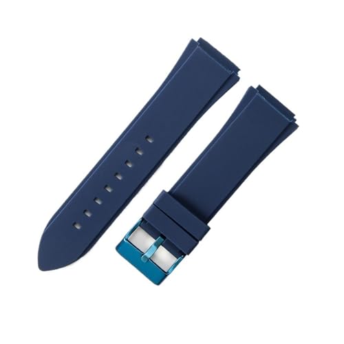 BGFFDSZ Kompatibel mit GUES U0247G3 W1058G2 W0040G3 Silikonkautschuk-Armband Uhrenarmband Wasserdicht 22 mm Damen Herren Uhrenzubehör(Blue) von BGFFDSZ