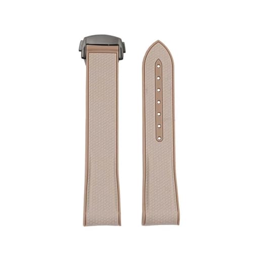 BGFFDSZ Kompatibel mit Omega X Swatch Joint MoonSwatch Celestial Sports Gummiarmband 20 mm gebogenes Ende gewebtes Musterbänder mit Faltschließe(White Black) von BGFFDSZ