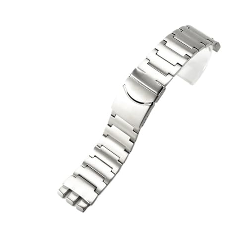 BGFFDSZ Kompatibel mit Swatch YGS YAS Uhrenarmband aus massivem Edelstahl Faltschließe, große Größe, Herren- und Damenuhrenzubehör(G01-23mm) von BGFFDSZ
