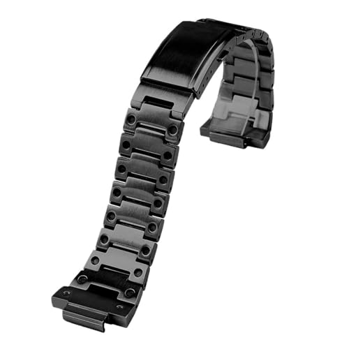 BGFFDSZ Massives Edelstahl-Metall-Uhrenarmband, kompatibel mit dem Uhrenarmband der Casio Edifice-Serie GST-B400 EFB-680 CL-7A ECB-10D(Black) von BGFFDSZ