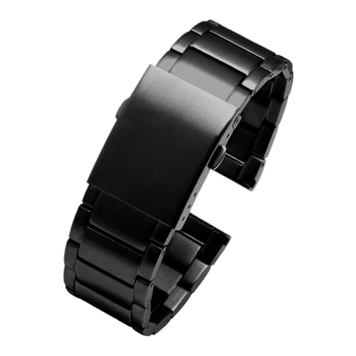 BGFFDSZ Massives Edelstahl-Uhrenarmband, kompatibel mit Diesel Seven Friday Panerai-Uhrenarmband, großes Stahlband, Herrenarmband(A-Black,26mm) von BGFFDSZ