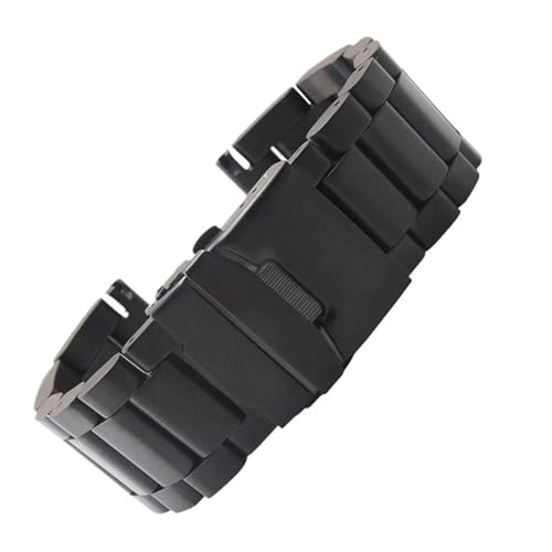 BGFFDSZ Massives Edelstahlarmband, kompatibel mit Panerai PAM441 111 Diesel-Uhrenarmband, Herren, großes Metallarmband(Black,26mm) von BGFFDSZ