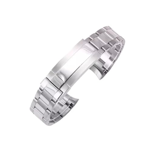BGFFDSZ Massives Edelstahlband, kompatibel mit Rolex Explorer II Uhrenarmband, Universe Fold Buckle, Herren-Uhrenarmbänder mit Bogen-Typ und spezieller Schnittstelle(Steel(LG)-Z9,20mm-No Log) von BGFFDSZ