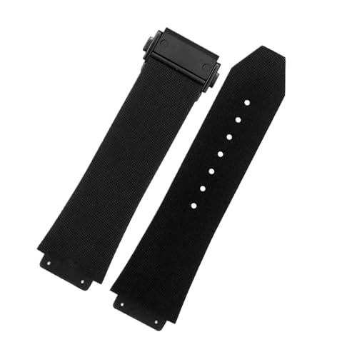 BGFFDSZ Uhrenarmbänder kompatibel mit Big Bang, wasserdichtes Silikon-Uhrenarmband for Herren, Kettenuhr, Gummiarmband(Black-black-B) von BGFFDSZ