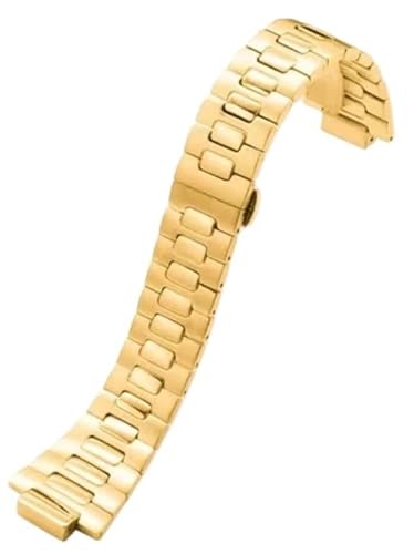 BGFFDSZ Uhrenarmband kompatibel mit Patek Philippe Nautilus 5711/5726, feines Stahl-Uhrenarmband, männlich, konvex, Edelstahl, Uhrenzubehör, 25 mm(Gold) von BGFFDSZ