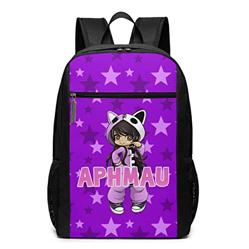 BGKO 17 Zoll große Angels_Aphmau Rucksäcke für Kinder Teenager Schultaschen Rucksack Tagesrucksäcke Reißverschluss von BGKO