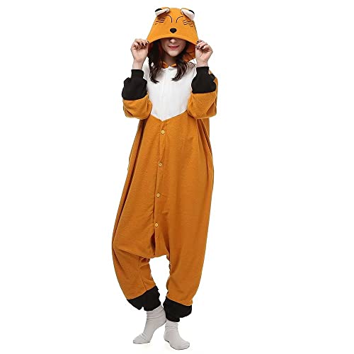 BGOKTA Onesie Pyjama Animal Costume Cosplay Herbst und Winter Tier Pyjama Männer Frauen, ZL,XL von BGOKTA