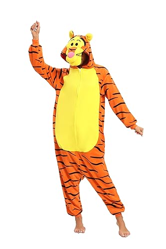 BGOKTA Onesie Pyjama Animal Costume Cosplay Unisex-Erwachsene Herbst und Winter Tier Pyjama von BGOKTA