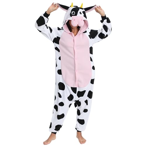 BGOKTA Onesie Pyjama Animal Costume Cosplay Unisex-Erwachsene Herbst und Winter Tier Pyjama von BGOKTA