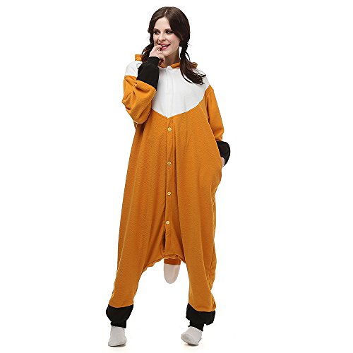 BGOKTA Onesie Tier Damen Sleepwear Erwachsene Hoodie Cosplay Tier Jumpsuit Pyjamas Tieroutfit, LTY32,M von BGOKTA