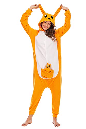 BGOKTA Onesie Tier Damen Sleepwear Erwachsene Hoodie Cosplay Tier Jumpsuit Pyjamas Tieroutfit, LTY56,M von BGOKTA