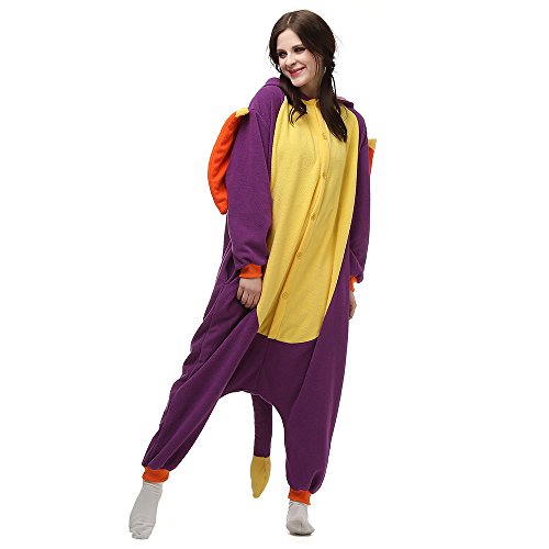 BGOKTA Onesie Tier Damen Sleepwear Erwachsene Hoodie Cosplay Tier Jumpsuit Pyjamas Tieroutfit, LTY12,XL von BGOKTA