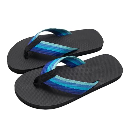 BHANAY Flip-Flops mit verstecktem Mittelfinger, Flip-Flops mit verstecktem Mittelfinger, versteckte Fuck-Flops, schnelltrocknende Flip-Flops für Männer, Strandsandalen (Blue,38-39) von BHANAY