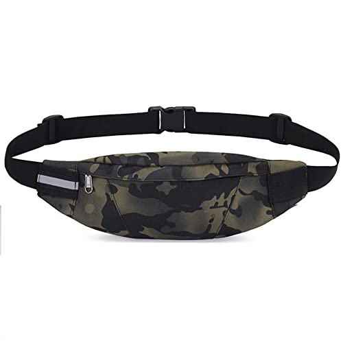 Bauchtasche für Damen Herren, Brusttasche der Männer Mode Crossbody Bumbbag Taille Fanny-Packung for Laufen Radfahren Taille Tasche Sport Taille Pack Geld Hüfttasche Beutel(Black Camouflage) von BHBYAFASH