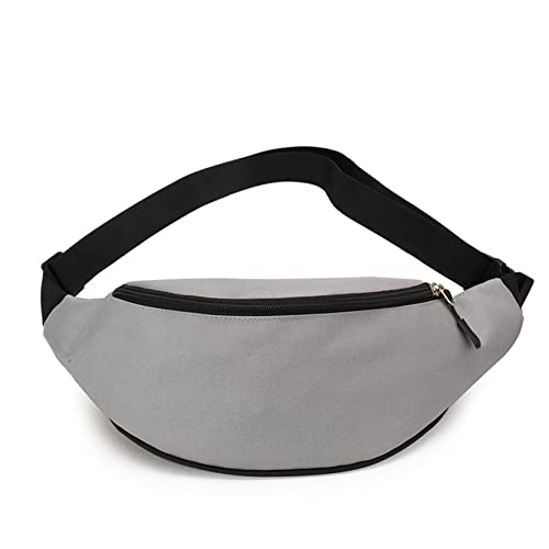 Bauchtasche für Damen Herren, Bumbebeutel Mehrzweck Fanny Pack for laufende Wandertasche Outdoor Sport Radfahren Taille Packung for Frauen Urlaub Geld Hüftbeutel(Light Gray) von BHBYAFASH