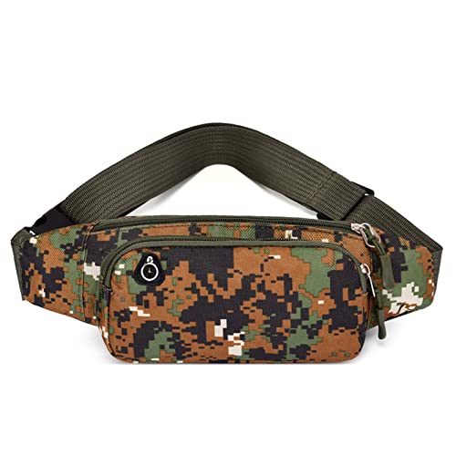 Bauchtasche für Damen Herren, Bumbebeutel Taille Fanny Pack for Laufen Radfahren Jogging Taille Tasche Outdoor Sports Taille Pack Geld Hüfttasche Beutel Mode Brusttasche(Jungle Camouflage) von BHBYAFASH