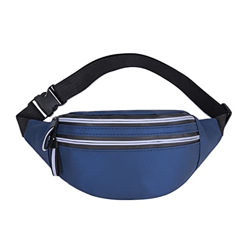 Bauchtasche für Damen Herren, Bumpsack mit verstellbarem Gürtel for Mann Frauen, Mode Taille Fanny Pack Hüfttasche Telefonbeutel Sport laufend Wandern Jogging Brusttasche(Blau) von BHBYAFASH
