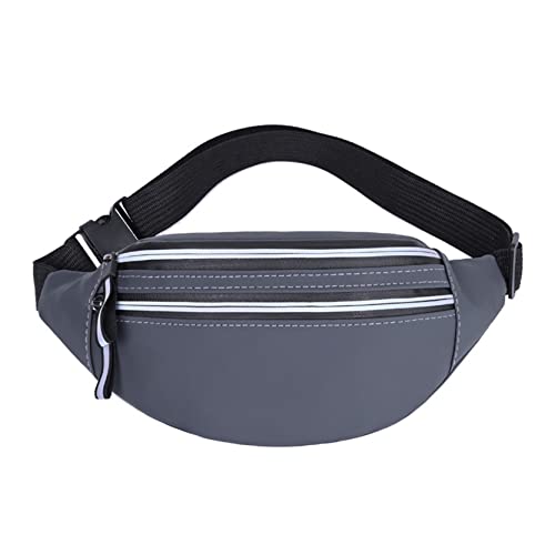 Bauchtasche für Damen Herren, Bumpsack mit verstellbarem Gürtel for Mann Frauen, Mode Taille Fanny Pack Hüfttasche Telefonbeutel Sport laufend Wandern Jogging Brusttasche(Gray Blue) von BHBYAFASH