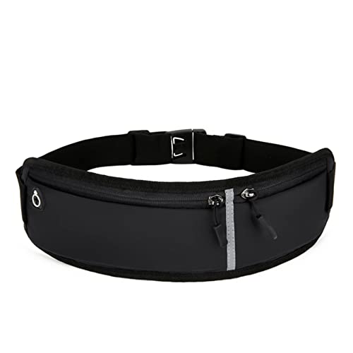 Bauchtasche für Damen Herren, Laufgürtel Sport Bum Bag Mode Taille Fanny Packung for Radfahren Jogging Taille Tasche Outdoor Wandern Taille Pack Geld Hüfttasche Beutel(Schwarz) von BHBYAFASH