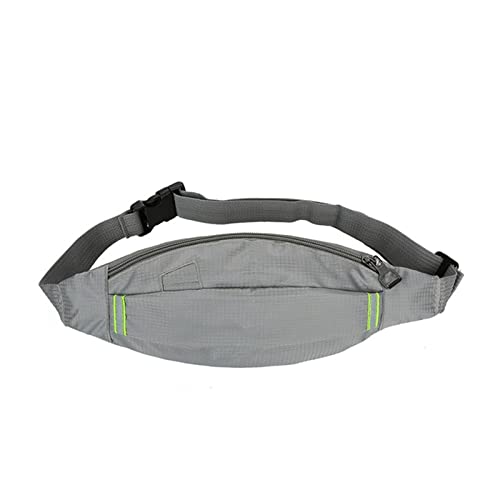 Bauchtasche für Damen Herren, Mode Wasserdicht Fanny Hüfttasche Workout Übung Handytasche Gürteltasche zum Laufen Radfahren Spazierengehen Wandern Radfahren(Grey) von BHBYAFASH