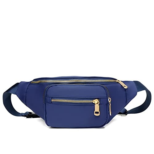 Bauchtasche für Damen Herren, Mode lässig Brustgurt Schulter Gürteltasche Gürteltasche Handytasche Hüfte Gürteltasche for Outdoor-Sportarten Laufen Reisen Radfahren Wandern Radfahren(Dunkelblau) von BHBYAFASH