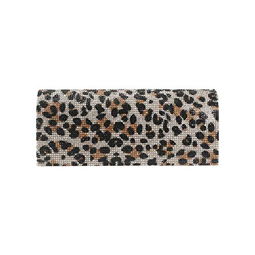 Clutch-Taschen für Damen, Damenmode Leopard Prints Shiny Strass Abend Handtasche Cocktail Hochzeit Tasche Braut Brautjungfer Sparkling Clutch Geldbörse Geschenk(Gold Tone) von BHBYAFASH