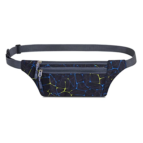 hüfttasche Herren, Laufen Taille Packtasche Slim Fanny Pack Verstellbare Band Outdoor Sports Bum Bag for Reise Lässige Wandern Radfahren Camping Klettern(Black Spider Web) von BHBYAFASH