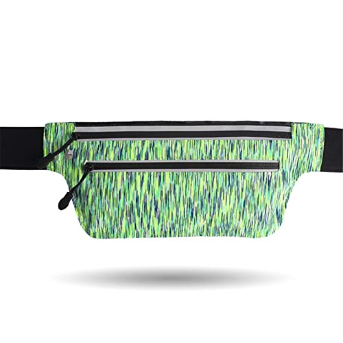 hüfttasche Herren, Ultra Slim Fanny Hüfttasche Leichte Fitness Workout Sporttasche for Telefon Laufen Radfahren Spazierengehen Wandern Gym Sport(Grün) von BHBYAFASH