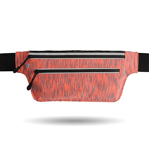 hüfttasche Herren, Ultra Slim Fanny Hüfttasche Leichte Fitness Workout Sporttasche for Telefon Laufen Radfahren Spazierengehen Wandern Gym Sport(rot) von BHBYAFASH