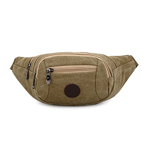 hüfttasche Herren, Unisex Fanny Hüfttasche Verstellbarer Gurt Reise Tragbar Camping Lässig Laufen Wandern Radfahren Outdoor Sport Gürteltasche Geschenk(Khaki) von BHBYAFASH