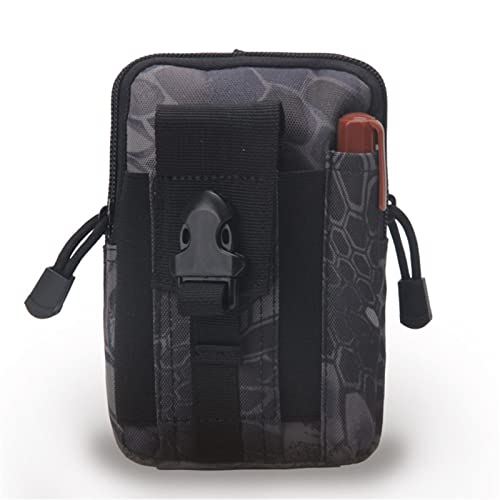 hüfttasche Herren, Universal Outdoor Gürteltasche Handy-Halter-Beutel-Geldbörse kampierende Radfahren Laufen Gürtel-Arm-Beutel(Black Snake) von BHBYAFASH