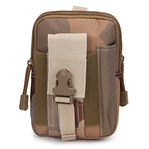 hüfttasche Herren, Universal Outdoor Gürteltasche Handy-Halter-Beutel-Geldbörse kampierende Radfahren Laufen Gürtel-Arm-Beutel(Brown Camouflage) von BHBYAFASH