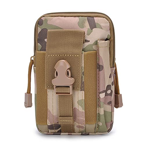 hüfttasche Herren, Universal Outdoor Gürteltasche Handy-Halter-Beutel-Geldbörse kampierende Radfahren Laufen Gürtel-Arm-Beutel(CP Camouflage) von BHBYAFASH