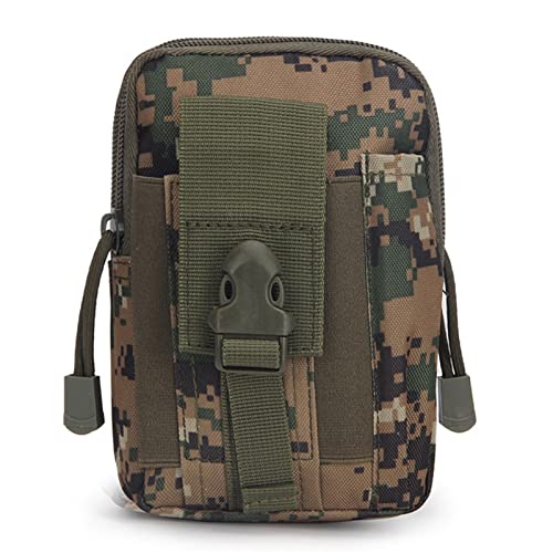 hüfttasche Herren, Universal Outdoor Gürteltasche Handy-Halter-Beutel-Geldbörse kampierende Radfahren Laufen Gürtel-Arm-Beutel(Green Camouflage) von BHBYAFASH