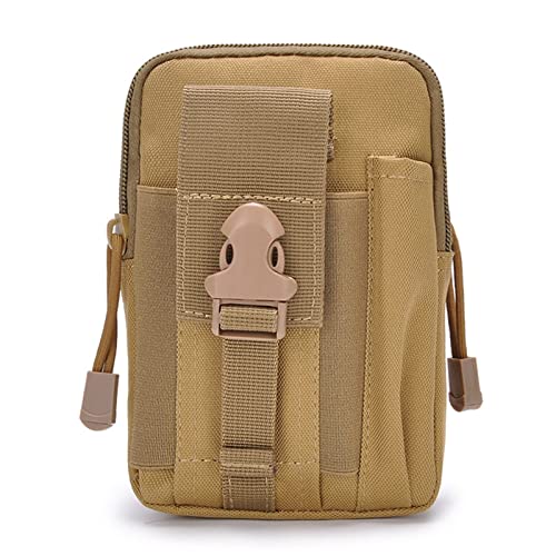 hüfttasche Herren, Universal Outdoor Gürteltasche Handy-Halter-Beutel-Geldbörse kampierende Radfahren Laufen Gürtel-Arm-Beutel(Khaki) von BHBYAFASH