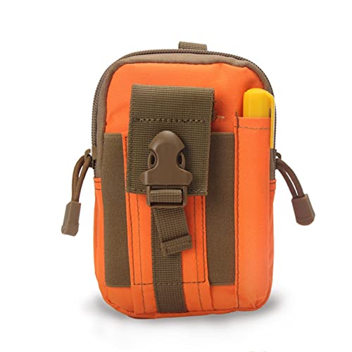 hüfttasche Herren, Universal Outdoor Gürteltasche Handy-Halter-Beutel-Geldbörse kampierende Radfahren Laufen Gürtel-Arm-Beutel(Orange) von BHBYAFASH