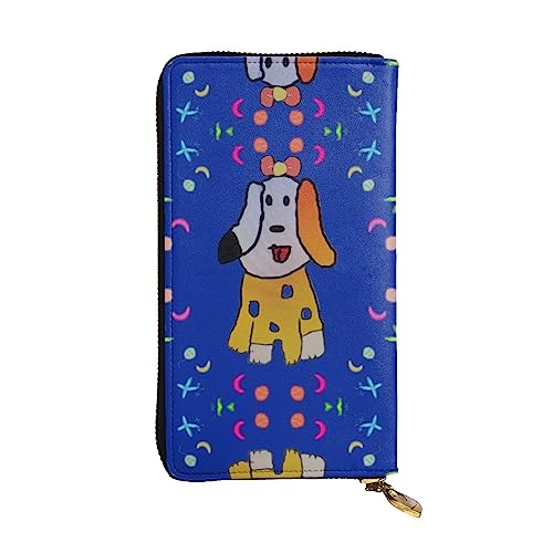 BHCASE Fantasy Cartoon Hund Leder Lange Clutch Geldbörse – 19 x 10 cm Bequem Leicht Wasserdicht Langlebig Schön, Schwarz, Einheitsgröße, Schwarz , Einheitsgröße von BHCASE